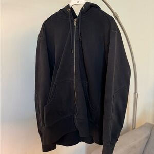 XL American Giant Classic Full Zip (Black)
